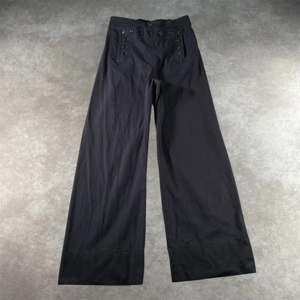 1963 US Navy Vietnam Era Wool Sailor Bell Bottom Pants W29 Wide Leg Navy Mens